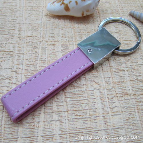 The Trend Of Pink Leather Key Chain Fashion Keyring